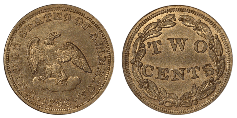 1836 Two Cent Pattern - J-52