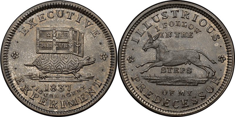 (1837) Copper Token HT-44A, Full Brockage Obverse Liberty - Not One Cent