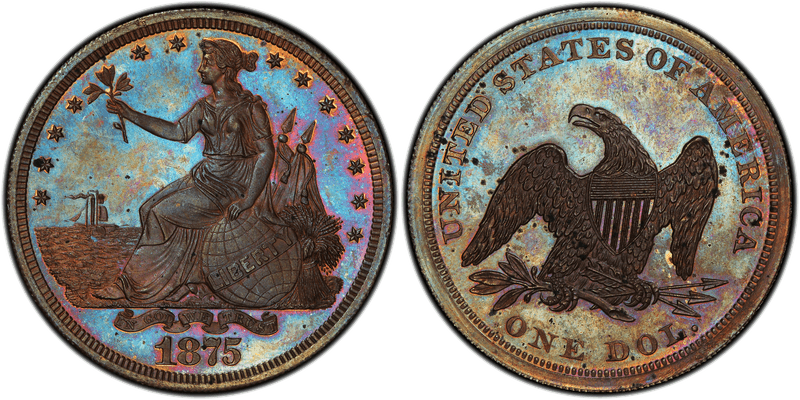 1875 Proof Dollar Pattern - J-1421