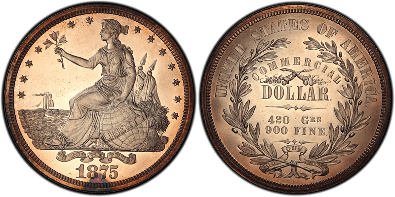 1875 Proof Dollar Pattern - J-1423