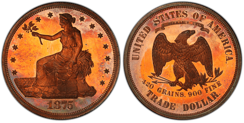 1875 Proof Dollar Pattern - J-1430