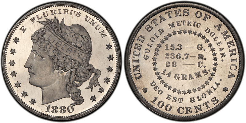 1880 Proof Dollar Pattern - J-1653