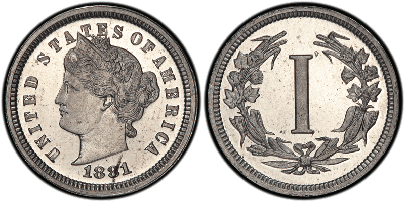 1881 Proof Cent Pattern - J-1667