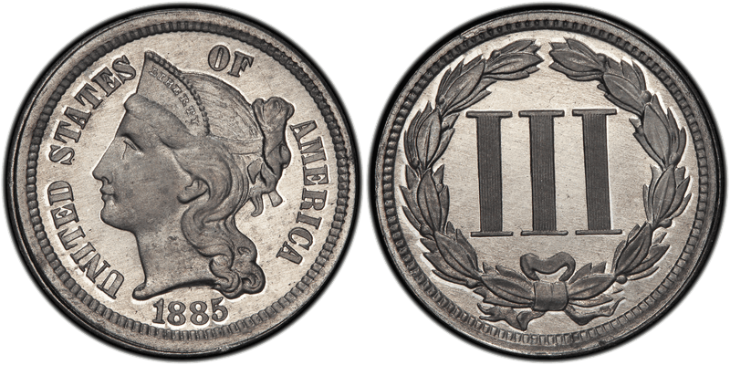 1885 Three Cent Patterns