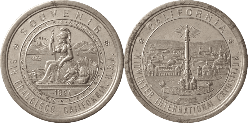 1894 So-Called Dollar HK-261, State Seal - Expo View