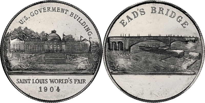 1904 So-Called Dollar HK-322e, Gov Bld - Ead'S Bridge