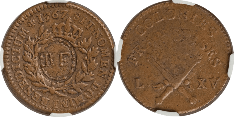1767-A Sou - 'RF' Stamp