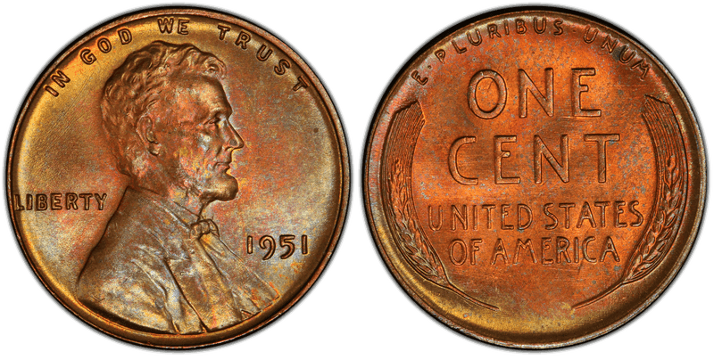1951 Lincoln Wheat Cent