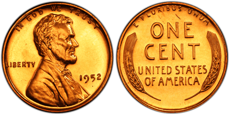1952 Proof Lincoln Wheat Cent