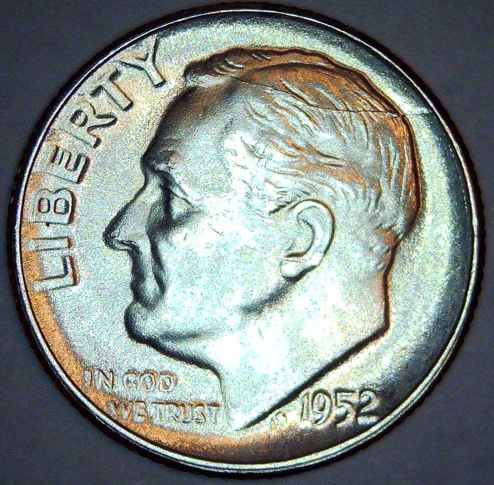 1952 Roosevelt Dime - SKH 001