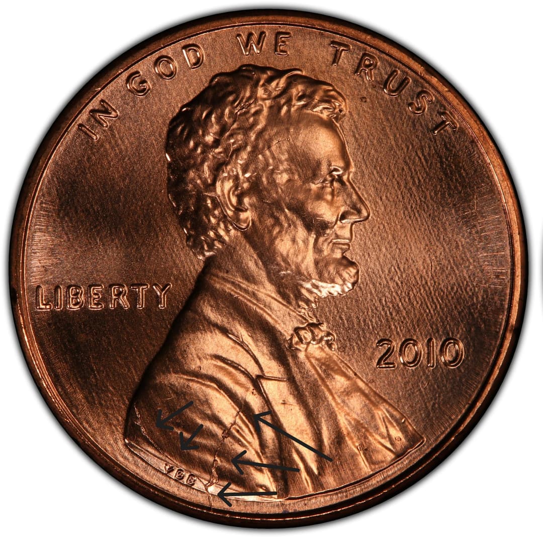 2010 (P) Lincoln Shield Cent - UDC 001